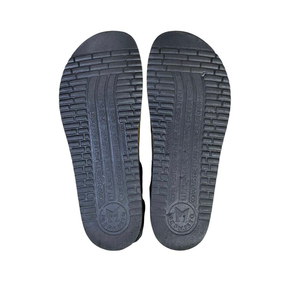 Mephisto Haneta Shimmer Snake Leather Black Cuba Sandals - EU37/US6.5-7 - Picture 5 of 5